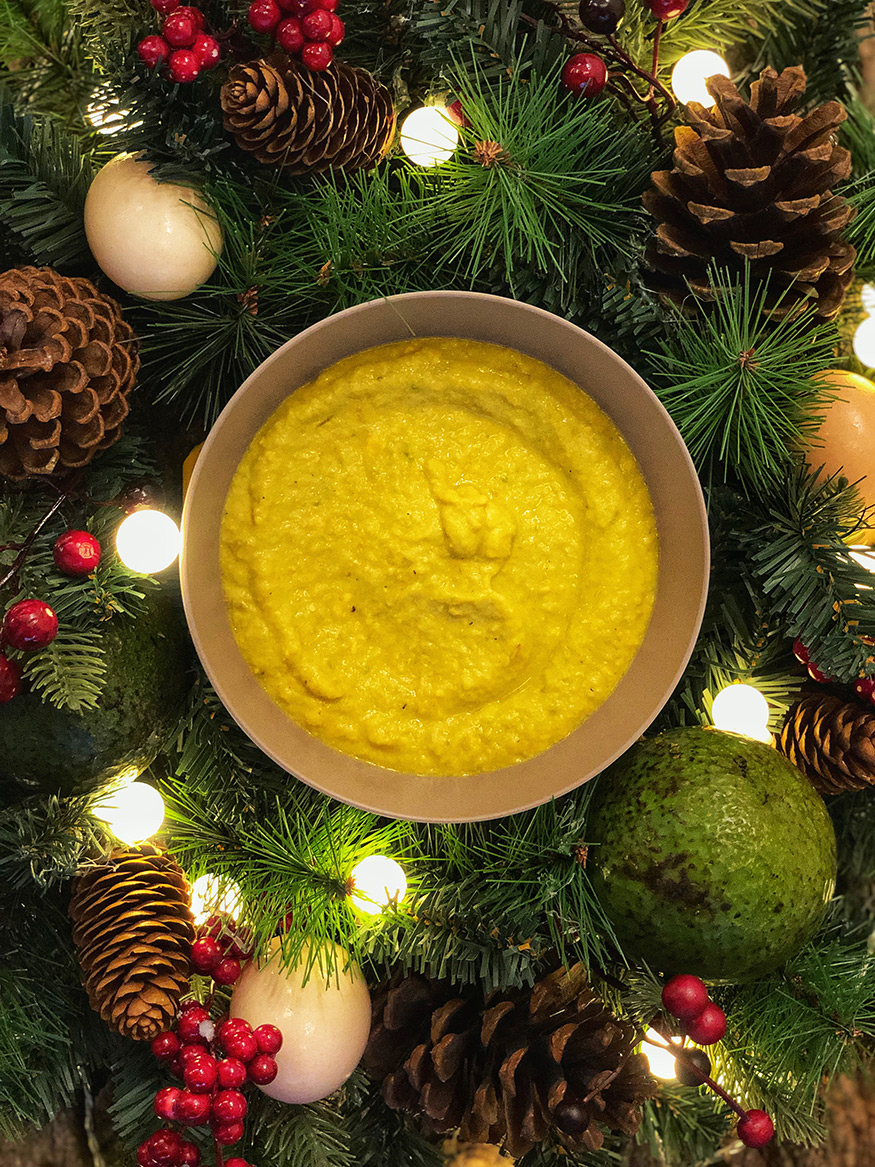 Egg yolk Avo puree